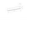 STRAIGHT WALL LED M Grafitowy 16W