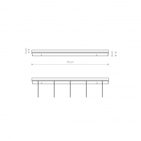 CAMELEON CANOPY B 780 Biały 40W