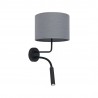 HOTEL PLUS Szary 1x20W, 1x60W