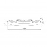 Zasilacz 100W 48V SLIM ROUND MAGNETIC do śr. 900mm