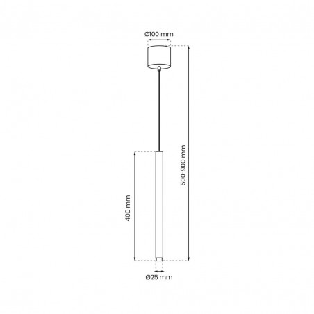 Lampa wisząca MONZA BRASS 1xG9 max 8W LED