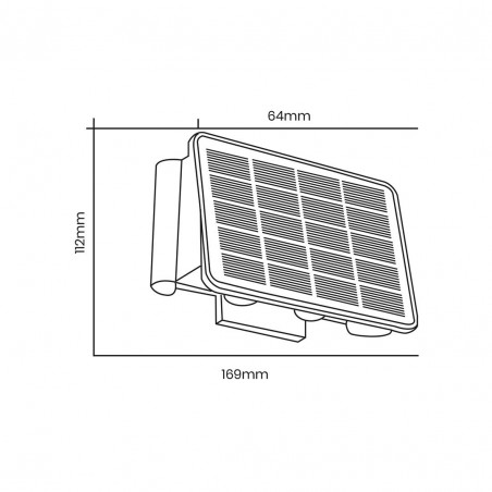 Kinkiet Solarny Alf 50lm 3000K