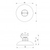 Lampa sufitowa FELIX BLACK/GOLD 1xE27