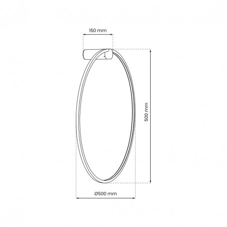 Kinkiet Saturno Gold 25W LED