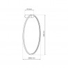 Kinkiet Saturno Gold 46W LED