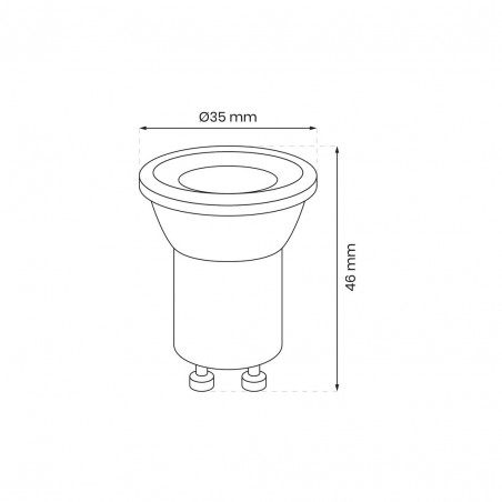 Żarówka LED 3W Mini GU10 4000K