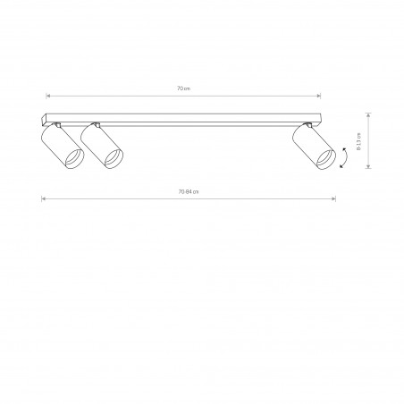 MONO Czarny 10W only LED