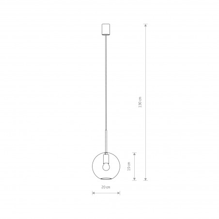 SPHERE M Transparentny 40W