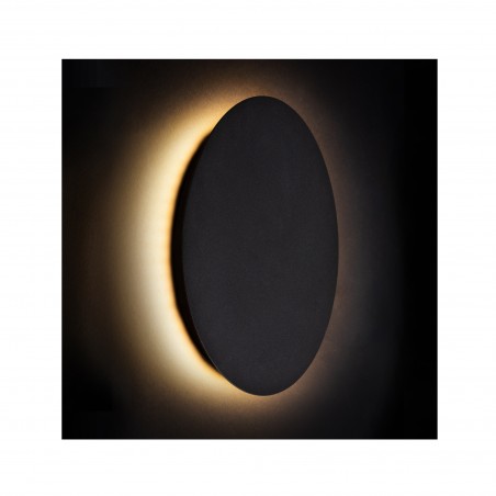 RING LED M Czarny 9W