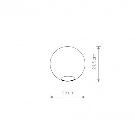 CAMELEON SPHERE L Transparentny