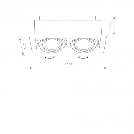 DOWNLIGHT ES111 Biały 2x15W