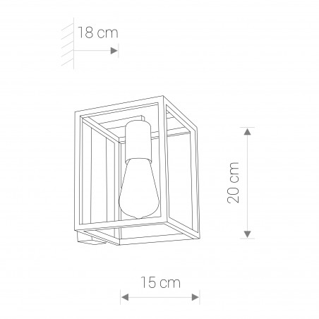 CRATE Czarny 1x60W