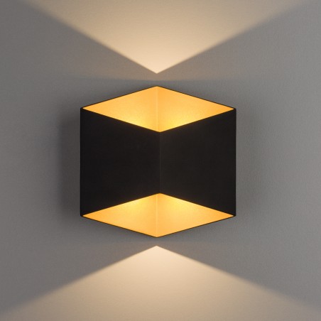 TRIANGLES LED 2x5W Czarno-Złoty TRIANGLES LED 2x5W Czarno-Złoty