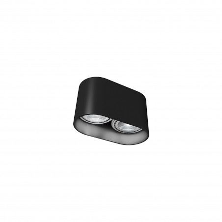 OVAL Czarny 2x75W