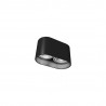 OVAL Czarny 2x75W