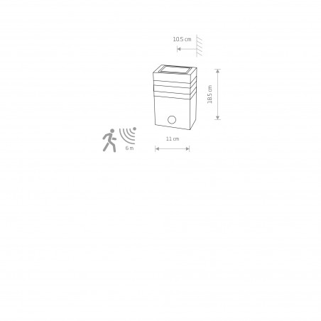 RIO SENSOR 1x40W Czarny