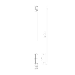 CYLINDER M Transparentny 10W only LED