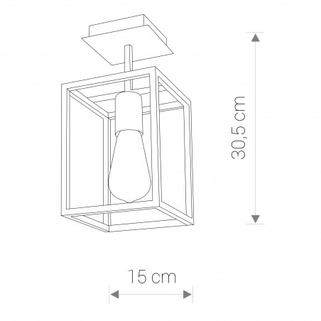 CRATE Czarny 1x60W