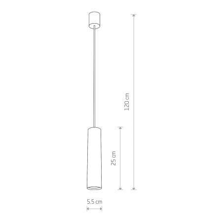 EYE M Mosiądz 1x10W only LED
