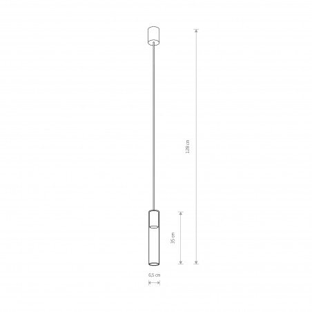 CYLINDER L Transparentny 10W only LED