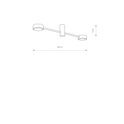 ORBIT Biały 2x8W