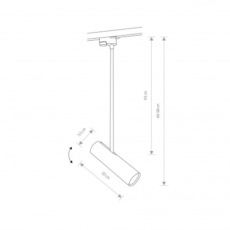 PROFILE EYE SUPER A Czarny 1x35W