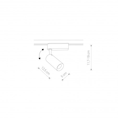 PROFILE IRIS LED 12W Biały 12W