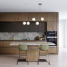 Lampa wisząca Andy 5 33611 czarny, klosz biały Sigma