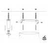 Lampa wisząca Andy 5 33611 czarny, klosz biały Sigma