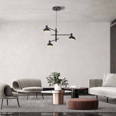 Lampa wisząca Artis 3 40527 czarny Sigma