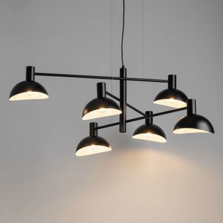 Lampa wisząca Artis 6 40531 czarny Sigma