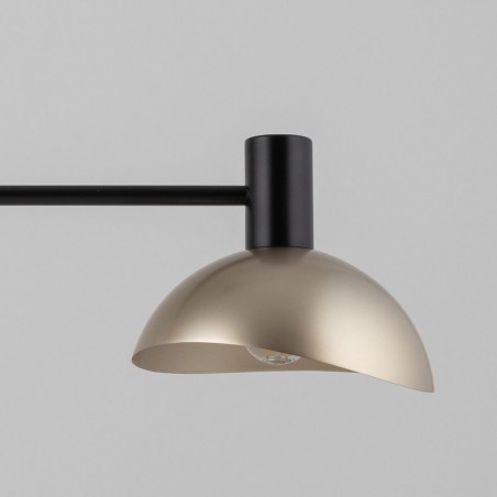 Lampa wisząca Artis 2 40566 czarny, klosz złoty Sigma