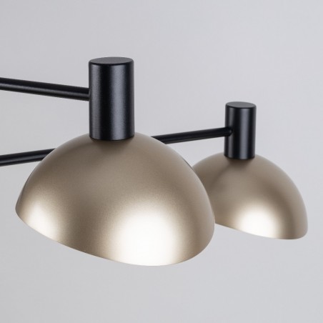 Lampa wisząca Artis 4 40568 czarny, klosz złoty Sigma