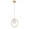 Lampa wisząca Aqua 1 33409 złoty beż, klosz biały Sigma