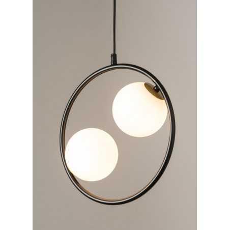 Lampa wisząca Aqua 2 33410 czarny, klosz biały Sigma