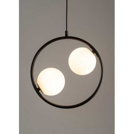 Lampa wisząca Aqua 2 33410 czarny, klosz biały Sigma