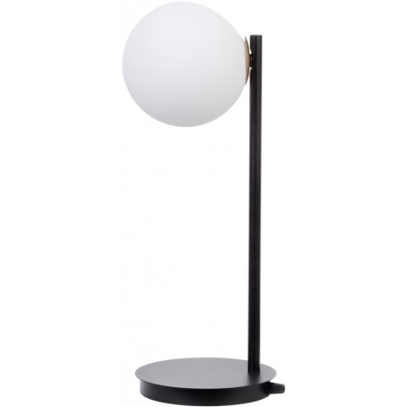 Lampka Gama 50201 czarny, klosz biały Sigma