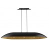 Lampa wisząca Gondola L 40632 czarny, klosz czarny, złoty Sigma