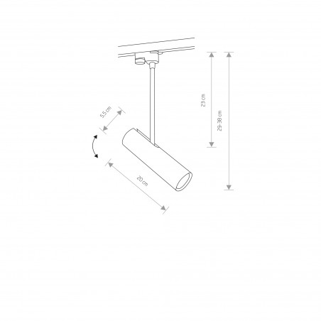 PROFILE EYE SUPER C Biały 1x35W