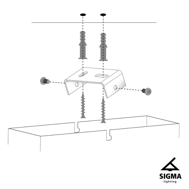 Lampa wisząca Gondola L 40642 srebrny, klosz srebrny, czarny Sigma