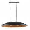Lampa wisząca Gondola M 40635 czarny, klosz czarny, miedziany Sigma