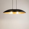 Lampa wisząca Gondola M 40635 czarny, klosz czarny, miedziany Sigma