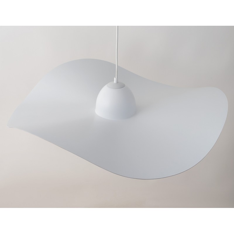 Lampa wisząca Kapello L 32337 biały, klosz biały, miedź Sigma