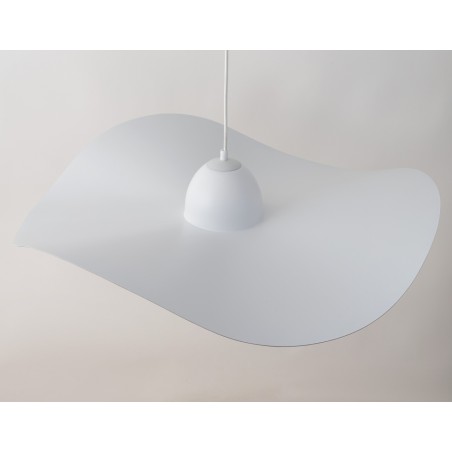 Lampa wisząca Kapello L 32337 biały, klosz biały, miedź Sigma