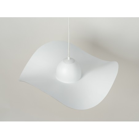 Lampa wisząca Kapello M 32344 biały, klosz biały, miedź Sigma