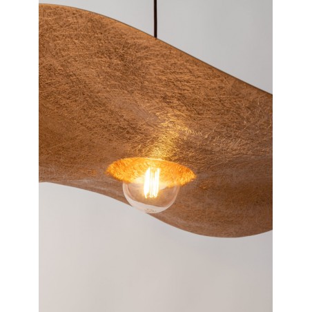Lampa wisząca Kapello L 32339 czarny, klosz czarny, miedź Sigma