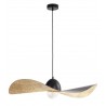 Lampa wisząca Kapello L 32340 czarny, klosz czarny, złoty Sigma