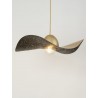 Lampa wisząca Kapello M 32349 złoty, klosz złoty, czarny Sigma