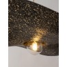 Lampa wisząca Kapello M 32349 złoty, klosz złoty, czarny Sigma