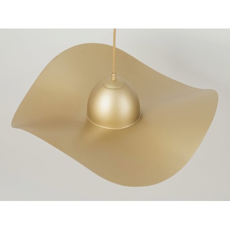 Lampa wisząca Kapello M 32349 złoty, klosz złoty, czarny Sigma